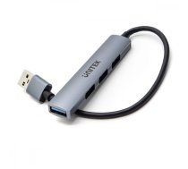 HUB USB-A; 3x USB-A 2.0; 1x USB-A 5 Gbps Alu | NUUNIUS4P000040  | 4894160050090 | H1208A