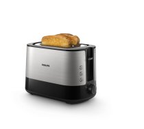 Philips Toaster HD2637 / 90 Viva Collection Number of slots 2, Housing material Metal / Plastic, Black | 4-HD2637/90  | 8710103777113