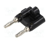 Adapter; black; 15A; banana 4mm plug x2,banana MDP plug x2; 5mΩ | CT3160-0  | CT3160-0