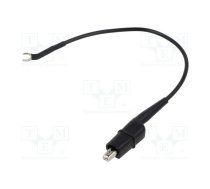 Ground/earth cable; 300V; fork terminal,crocodile clip; black | CT2710-12-0  | CT2710-12-0