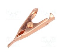 Crocodile clip; 5A; Grip capac: max.5.6mm; Contacts: copper | CTM-34C  | CTM-34C