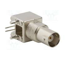 Connector: BNC; socket; female; angled 90°; 50Ω; THT; polypropylene | 031-5640  | 031-5640