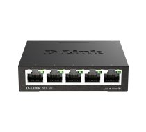D-Link Gigabit Ethernet Switch, 5x10 / 100 / 1000Mbps, metal housing, black / DGS-105 | DGS-105/E  | 790069368226
