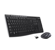 Logitech Wireless Combo MK270 keyboard Mouse included RF Wireless QWERTY US International Black, Silver | 920-004508  | 5099206039148 | WLONONWCRALNA