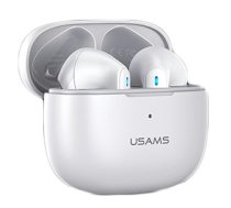 USAMS headphones | Słuchawki Bluetooth 5.2 TWS NX10 Series Dual mic wireless | bezprzewodowe biały | white BHUNX02 (BHUNX02) | ATUSAHBTUSA1098  | 6958444978390 | USA001098