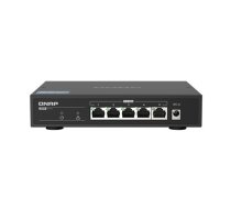 QNAP | 5 port 2.5Gbps Auto Negotiation (2.5G/1G/100M) | QSW-1105-5T | Unmanaged | Desktop | 1 Gbps (RJ-45) ports quantity 5 | QSW-1105-5T  | 4713213517581