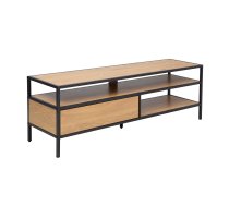 TV table HEDVIG 120x33xH40cm, ash/black | 40825 | 4741243408258