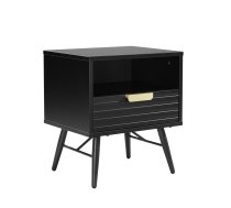 Night stand PIXAR 45x35xH50cm, black | 45084  | 4741243450844