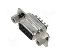 D-Sub; PIN: 9; plug; female; for cable; soldering; black | DB09-SS-J  | DB09-SS-J