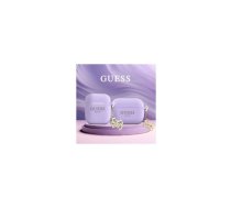 Guess Apple Airpods 1 / 2 Case Silicone Classic Logo Gold With 4G Charm Purple | 4-GUA2LECG4U  | 3666339132026