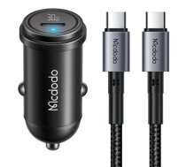 Car Charger McDodo CC-7493 65W With Mini White USB-C Cable With E-mark Chip 1m 100W (black) | CC-7493  | 6921002674935 | 060002