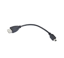 Kabelis Gembird OTG USB Female - MiniUSB Male 2.0 0.15m Black | A-OTG-AFBM-002  | 8716309075855 | A-OTG-AFBM-002