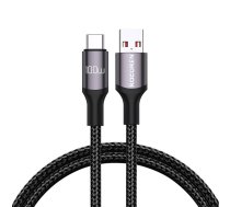 Fast Charging cable Rocoren USB-A to USB-C Retro Series 1m 100W (grey) | RCPBAT1-RT0G  | 6975266730319 | RCPBAT1-RT0G