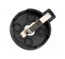 Socket; Batt.no: 1; horizontal,THT; black; 20mm | GOOBAY-56617  | 56617