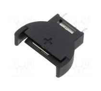 Socket; Batt.no: 1; vertical,THT; black; 20mm | GOOBAY-46159  | 46159