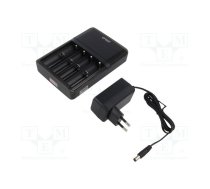 Charger: for rechargeable batteries; Li-Ion,Ni-Cd,Ni-MH; 1A | L3EFT-ELITEV4  | L3EFT-ELITEV4