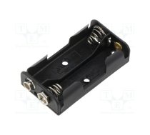 Holder; AA,R6; Batt.no: 2; 6F22 type; black | GOOBAY-46904  | 46904