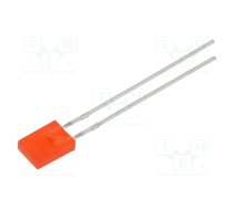 LED; rectangular; 7x5x2mm; red; 16÷32mcd; 120°; Front: flat; 20mA | 523-2SURD/S530-A3  | 523-2SURD/S530-A3