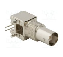 Connector: BNC; socket; female; angled 90°; 50Ω; THT; polypropylene | 031-5637  | 031-5637