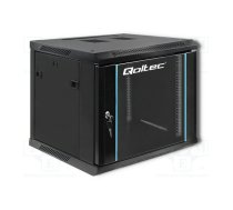 Enclosure: RACK cabinet; Standard: 19"; 9U; black; Y: 600mm; X: 600mm | QOLTEC-54466  | 54466