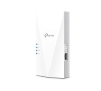 TP-LINK | AX1800 Wi-Fi 6 Range Extender | RE600X | 802.11ax | 2.4GHz/5GHz | Ethernet LAN (RJ-45) ports 1 | MU-MiMO Yes | no PoE | Antenna type 2xInternal | RE600X  | 6935364010348