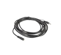 Lanberg CA-MJFJ-10CC-0050-BK audio cable 5 m 3.5mm Black | CA-MJFJ-10CC-0050-BK  | 5901969413311 | KVALAEJIC0008