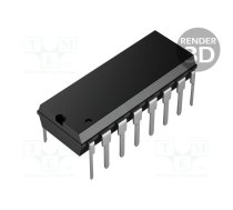 IC: driver; darlington,transistor array; DIP16; 0.5A; 50V; Ch: 7 | ULN2004AN-TT  | ULN2004AN