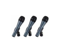 SENNHEISER 3PACK E835, MICROPHONE SET WITH 3X E 835, VOCAL MICROPHONE, DYNAMIC, CARDIOID, INCLUDING MICROPHONE BRACKET AND CASES | 506666  | 506666