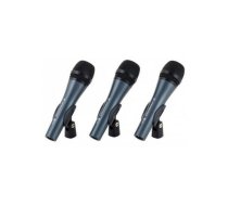 SENNHEISER 3PACK E835, MICROPHONE SET WITH 3X E 835, VOCAL MICROPHONE, DYNAMIC, CARDIOID, INCLUDING MICROPHONE BRACKET AND CASES | 506666 | 506666