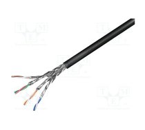 Wire; S/FTP; 4x2x23AWG; outdoor; 6a; wire; Cu; LSZH; black; CPR: Fca | GOOBAY-77624  | 77624