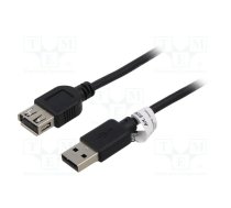 Cable; High Speed,USB 2.0; USB A socket,USB A plug; 1.8m; black | GOOBAY-93599 | 93599