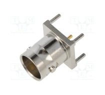 Connector: BNC; socket; female; straight; 75Ω; THT; on PCBs | B6251F1-NT3G-75  | B6251F1-NT3G-75