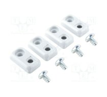 Wall mounting element; BOCUBE; light grey; 4pcs. | BWL7035  | B WL 7035