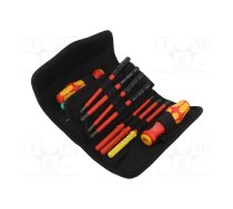 Screwdriver: insulated-set; insulated; 1kVAC; case; 17pcs. | WERA.05006611001 | 05006611001