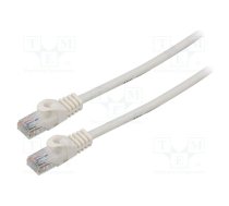 Patch cord; U/UTP; 6; stranded; CCA; PVC; white; 3m; 26AWG; Cores: 8 | PCU6-20CC-0300-W  | PCU6-20CC-0300-W