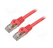 Patch cord; F/UTP; 6; stranded; CCA; PVC; red; 10m; 26AWG; Cores: 8 | PCF6-10CC-1000-R  | PCF6-10CC-1000-R