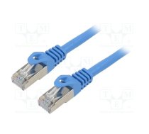 Patch cord; F/UTP; 6; stranded; CCA; PVC; blue; 30m; 26AWG; Cores: 8 | PCF6-10CC-3000-B  | PCF6-10CC-3000-B