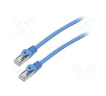 Patch cord; F/UTP; 6; stranded; CCA; PVC; blue; 2m; 26AWG; Cores: 8 | PCF6-10CC-0200-B  | PCF6-10CC-0200-B