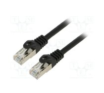 Patch cord; F/UTP; 6; stranded; CCA; PVC; black; 1.5m; 26AWG; Cores: 8 | PCF6-10CC-0150-BK  | PCF6-10CC-0150-BK