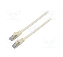 Patch cord; F/UTP; 6; stranded; CCA; PVC; white; 3m; 26AWG; Cores: 8 | PCF6-10CC-0300-W  | PCF6-10CC-0300-W