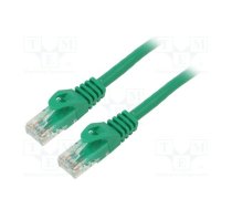 Patch cord; U/UTP; 5e; stranded; CCA; PVC; green; 10m; 26AWG; Cores: 8 | PCU5-10CC-1000-G  | PCU5-10CC-1000-G