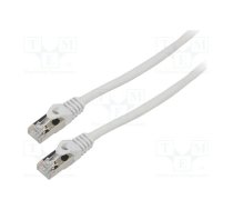 Patch cord; F/UTP; 6; stranded; CCA; PVC; grey; 3m; 26AWG; Cores: 8 | PCF6-20CC-0300-S  | PCF6-20CC-0300-S