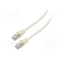 Patch cord; F/UTP; 6; stranded; CCA; PVC; white; 5m; 26AWG; Cores: 8 | PCF6-10CC-0500-W  | PCF6-10CC-0500-W