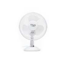 Adler | AD 7302 | Desk Fan | White | Diameter 23 cm | Number of speeds 2 | Oscillation | 22 W | AD 7302 | 5908256830769