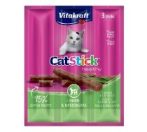 VITAKRAFT CatStick Mini Chicken with grass - cat treats - 3 pcs | DLKVKAPRZ0007  | 4008239588968 | DLKVKAPRZ0007