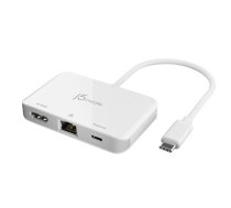 Docking station j5create USB-C to 4K HDMI Ethernet Adapter 1x4K HDMI/1xUSB-C/1xRJ45 Gigabit; colour white JCA351-N | JCA351-N  | 4712795086478 | WLONONWCRBKHM