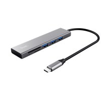 Dokstacija Halyx Fast USB-C Hub & Card Reader Silver | 24191  | 8713439241914 | PERTRUHUB0014