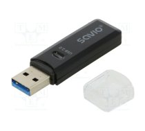 Card reader: memory; USB A plug; USB 2.0; PnP; 480Mbps | SAVAK-63  | SAVAK-63