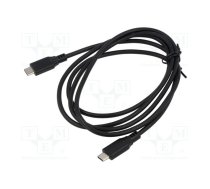 Cable; USB C plug x2; 1.5m; Interface: 480Mbps; Core: Cu; PVC | ART-OEM-C6-1.5  | OEM-C6-1.5