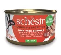 SCHESIR in jelly Tuna with shrimps - wet cat food - 85 g | DLKAPFKAM0008 | 8005852750044 | DLKAPFKAM0008